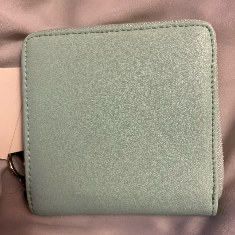 Urban Outfitters Mint Green Wallet with zipper closure